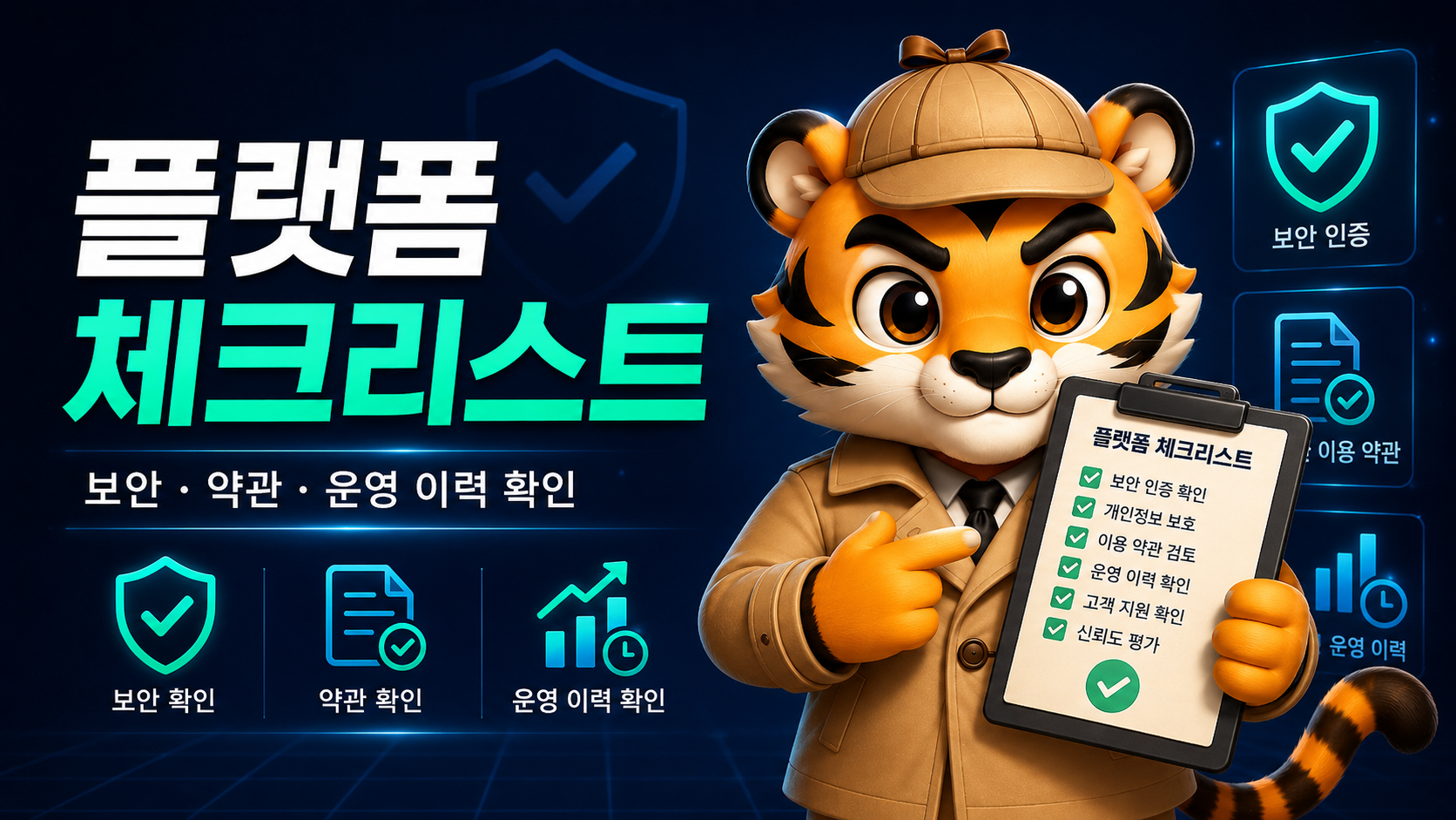플랫폼 이용 전 체크리스트 이미지